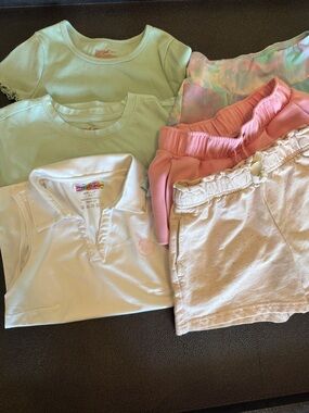 Cat & Jack and other brands Pastel Mix Matching Set - Mint, Pink, White, Tie-Dye